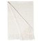 Deerlux Decorative Chevron Pattern Knit Throw Blanket with Fringe, White QI003968.WT - alternate 6